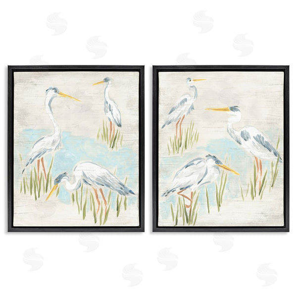 Stupell Industries June Erica Vess | Cranes In Marsh Pond Wall Art