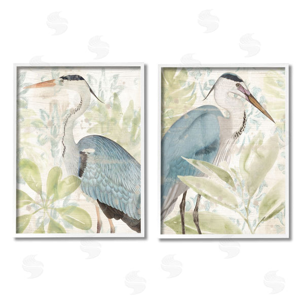 Stupell Industries June Erica Vess | Cranes & Tropical Plants
