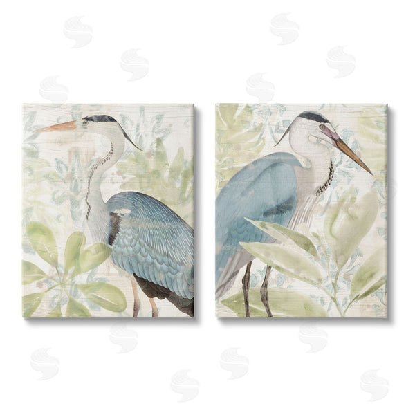stupell industries June Erica Vess | Cranes & Tropical Plants