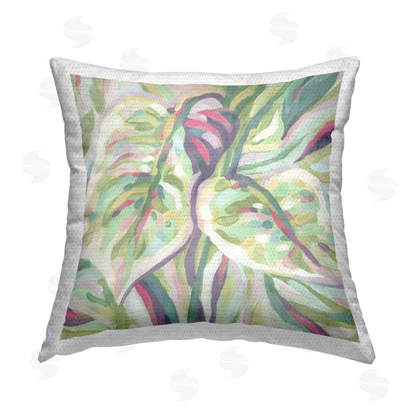 Stupell Industries June Erica Vess | Curling Leaves Pattern Printed Throw Pillow