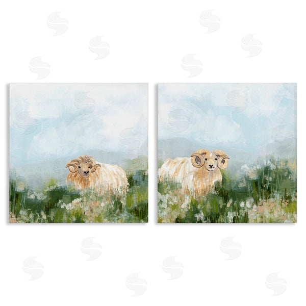 stupell industries June Erica Vess | Curly-Horned Sheep Field Wall Art