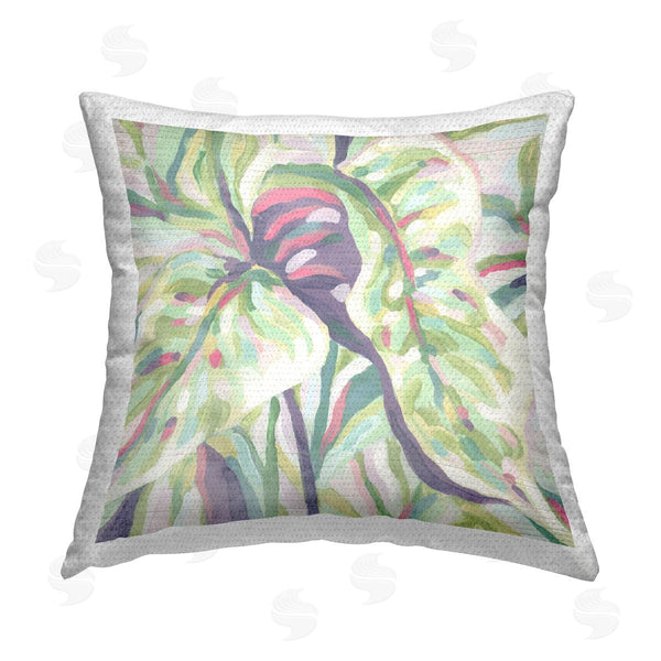 Stupell Industries June Erica Vess | Curving Leaves Pattern Printed Throw Pillow