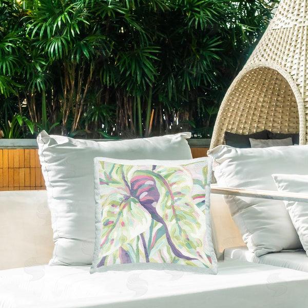 Stupell Industries June Erica Vess | Curving Leaves Pattern Printed Throw Pillow