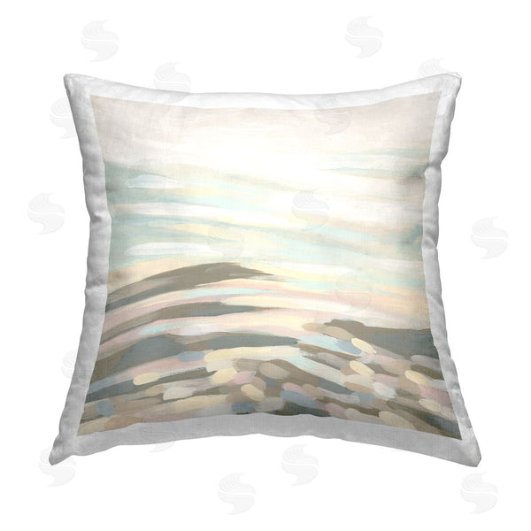 stupell industries June Erica Vess | Desert Mesa Abstraction Printed Throw Pillow