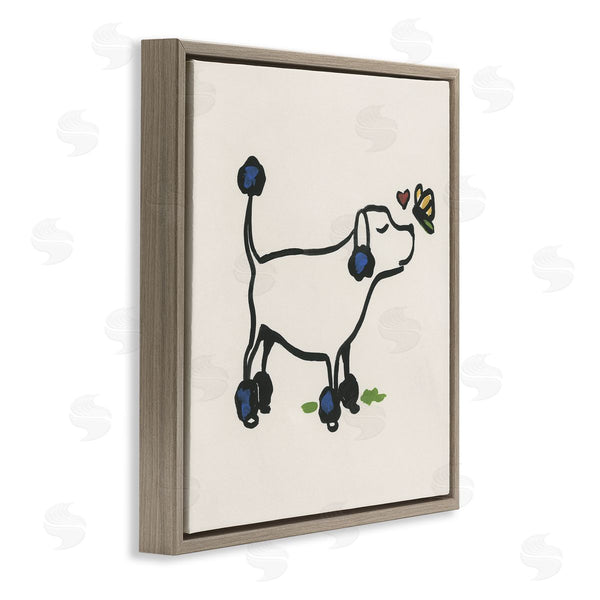 Stupell Industries June Erica Vess | Dog & Butterfly Wall Art