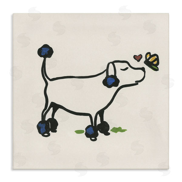 stupell industries June Erica Vess | Dog & Butterfly Wall Art