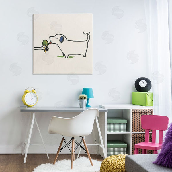 Stupell Industries June Erica Vess | Dog & Ice Cream Wall Art