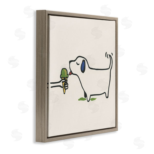 Stupell Industries June Erica Vess | Dog & Ice Cream Wall Art
