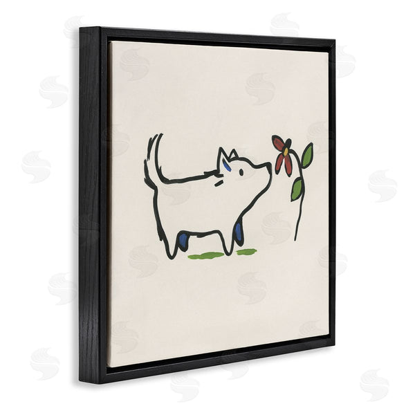 Stupell Industries June Erica Vess | Doodle Dog & Flower Wall Art