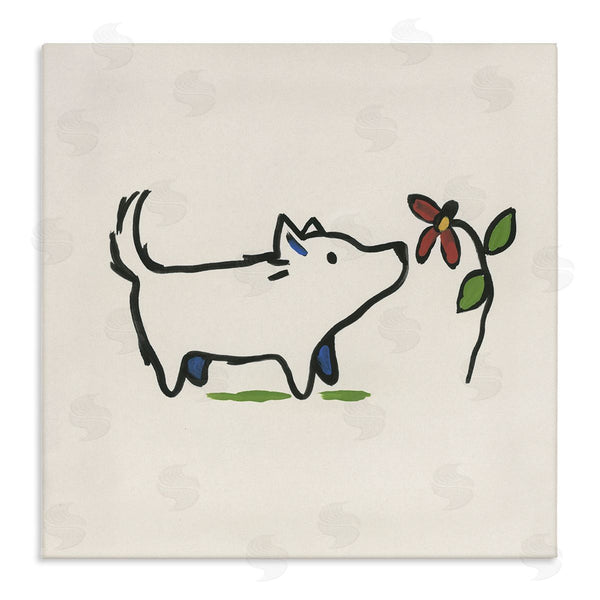 stupell industries June Erica Vess | Doodle Dog & Flower Wall Art