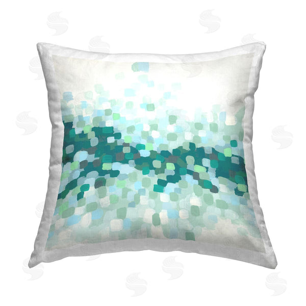 stupell industries June Erica Vess | Dotted Green Shapes Printed Throw Pillow