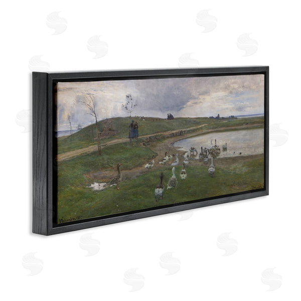 Stupell Industries June Erica Vess | Ducks Wading In Pond Wall Art