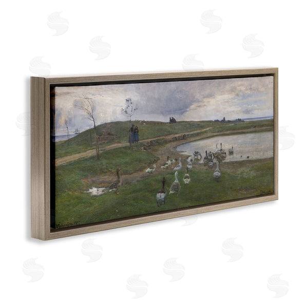 Stupell Industries June Erica Vess | Ducks Wading In Pond Wall Art
