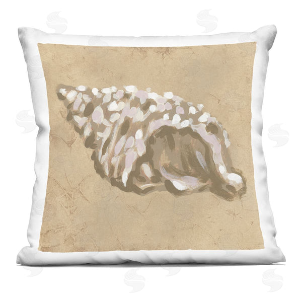 stupell industries June Erica Vess | Earth Tone Conch Printed Throw Pillow