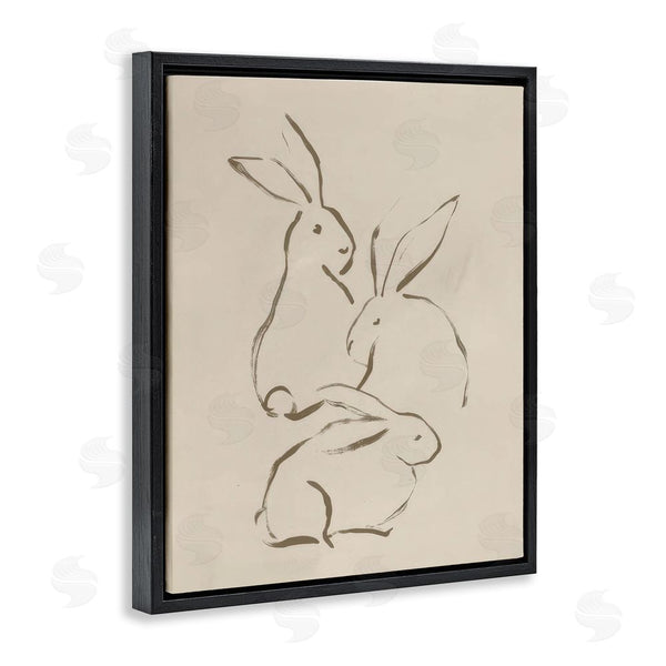 Stupell Industries June Erica Vess | Earthtone Bunny Sketch Wall Art