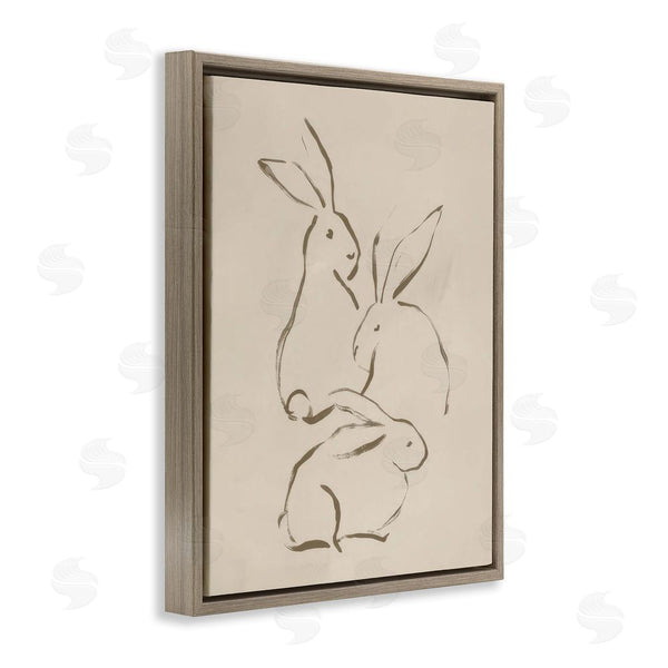 Stupell Industries June Erica Vess | Earthtone Bunny Sketch Wall Art
