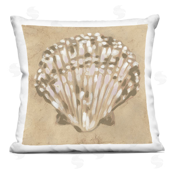 stupell industries June Erica Vess | Earthtone Clam Shell Printed Throw Pillow
