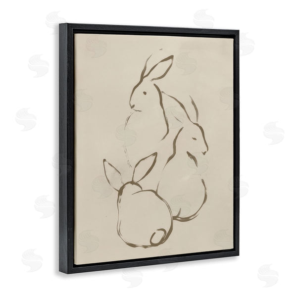 Stupell Industries June Erica Vess | Earthtone Rabbit Sketch Wall Art