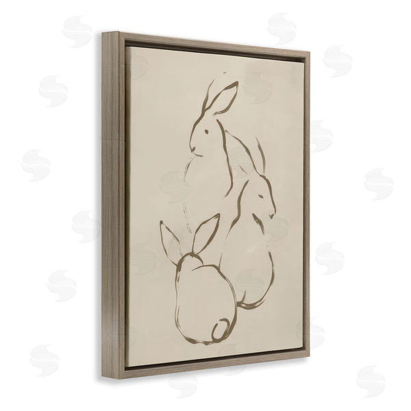 Stupell Industries June Erica Vess | Earthtone Rabbit Sketch Wall Art