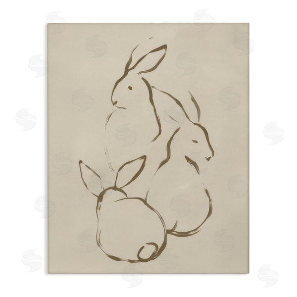 stupell industries June Erica Vess | Earthtone Rabbit Sketch Wall Art
