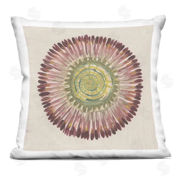 stupell industries June Erica Vess | Earthy Radial Aura Printed Throw Pillow