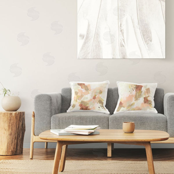 Stupell Industries June Erica Vess | Energetic Beige Palette Printed Throw Pillow Set