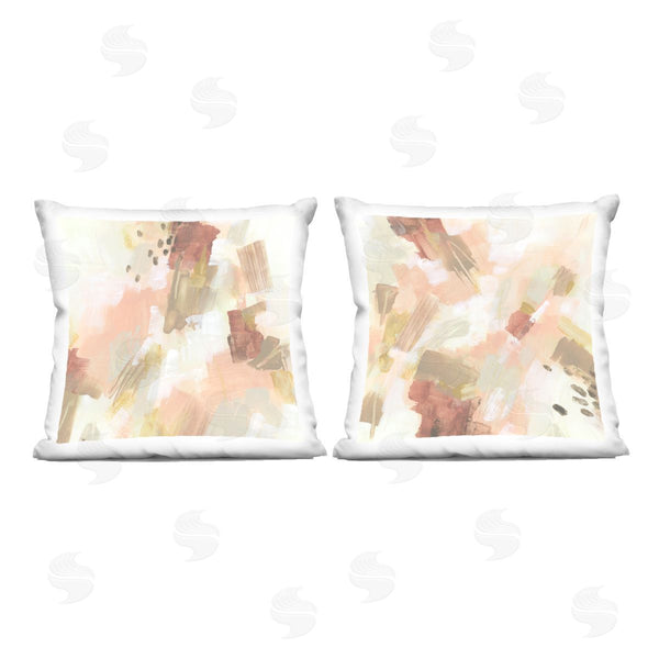 stupell industries June Erica Vess | Energetic Beige Palette Printed Throw Pillow Set