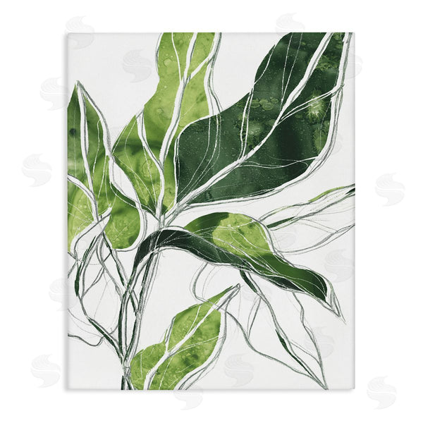 stupell industries June Erica Vess | Expressive Palm Leaf Linework