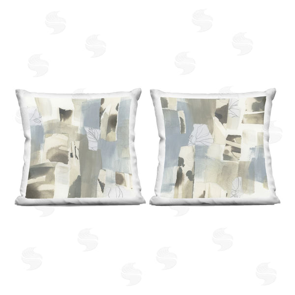stupell industries June Erica Vess | Expressive Paper Waterfall Printed Throw Pillow Set