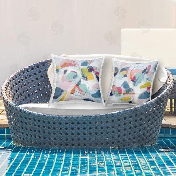 Stupell Industries June Erica Vess | Eye-catching Abstract Pastels Printed Throw Pillow Set