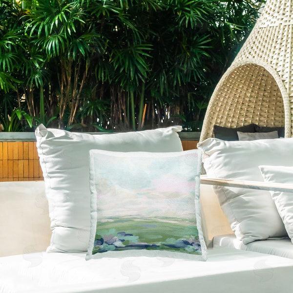 Stupell Industries June Erica Vess | Faded Grassland View Printed Throw Pillow