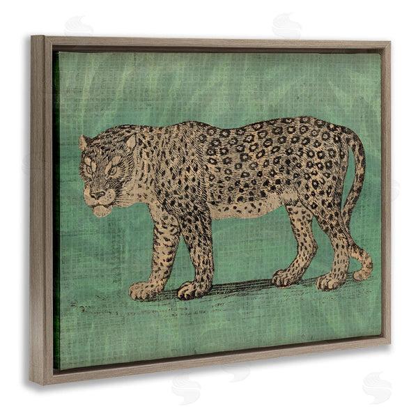 Stupell Industries June Erica Vess | Fierce Leopard On Green Wall Art