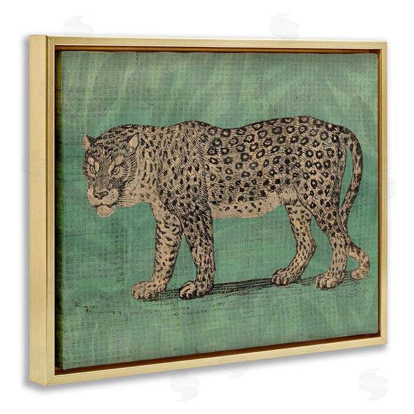 Stupell Industries June Erica Vess | Fierce Leopard On Green Wall Art