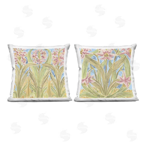 stupell industries June Erica Vess | Floral Palau Tiles Printed Throw Pillow Set