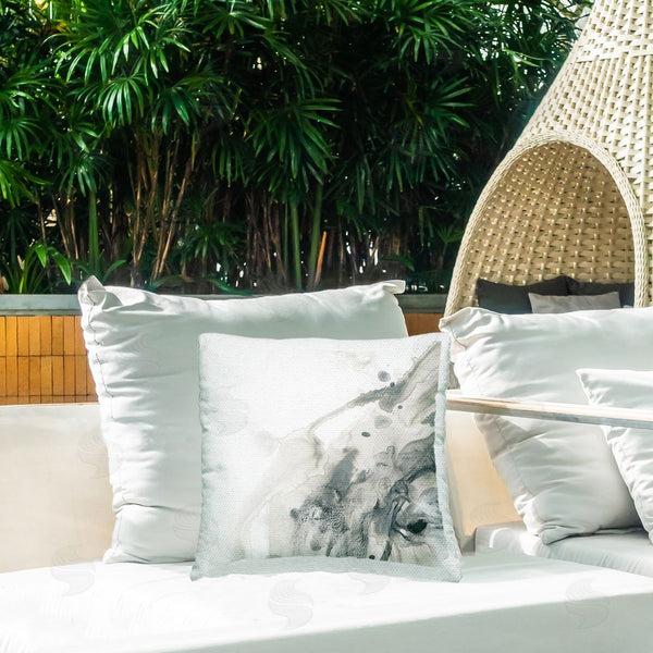 Stupell Industries June Erica Vess | Flowing Modern Liquid Printed Throw Pillow
