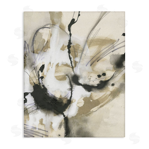 stupell industries June Erica Vess | Fluid Black & Beige Abstract Wall Art