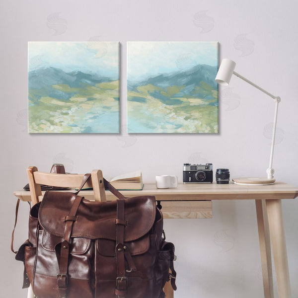 Stupell Industries June Erica Vess | Foggy Mountain Pond Wall Art