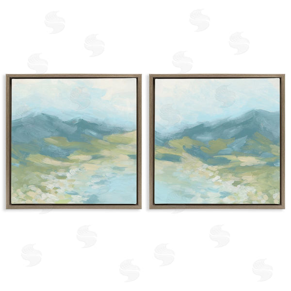 Stupell Industries June Erica Vess | Foggy Mountain Pond Wall Art
