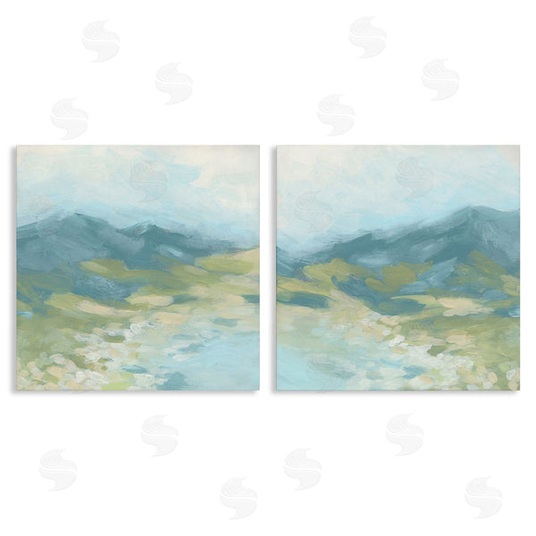 stupell industries June Erica Vess | Foggy Mountain Pond Wall Art