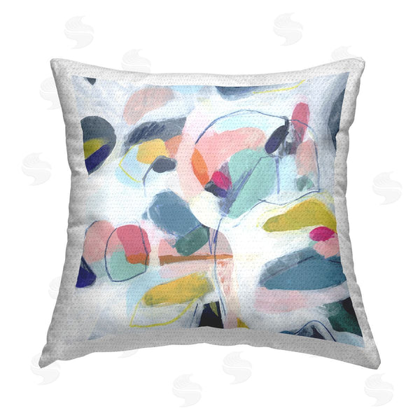Stupell Industries June Erica Vess | Fun Shapes Impression Printed Throw Pillow