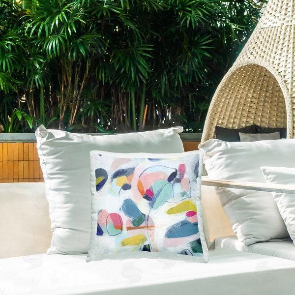 Stupell Industries June Erica Vess | Fun Shapes Impression Printed Throw Pillow