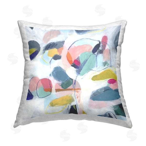 stupell industries June Erica Vess | Fun Shapes Impression Printed Throw Pillow