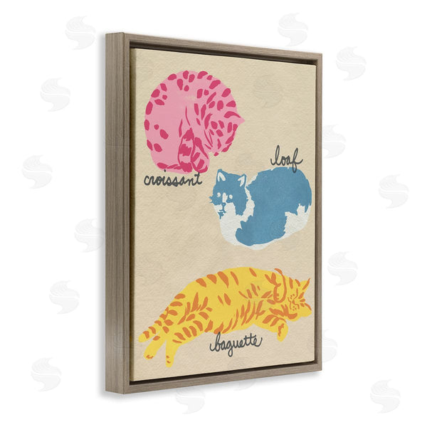 Stupell Industries June Erica Vess | Funny Relaxing Cat Shapes