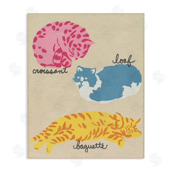 stupell industries June Erica Vess | Funny Relaxing Cat Shapes