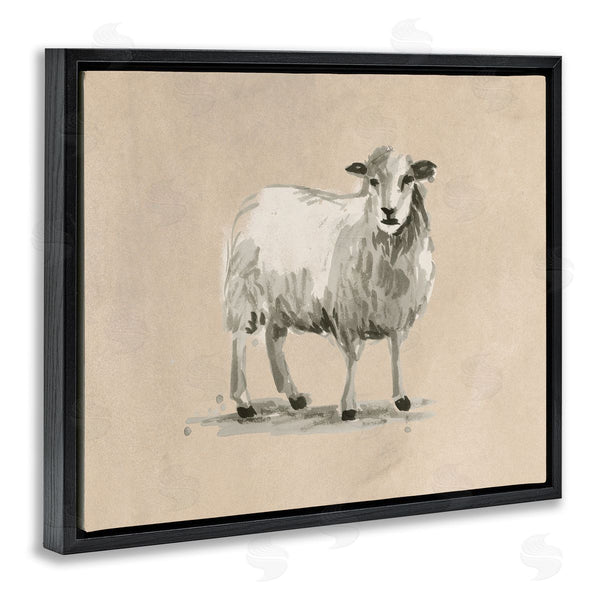 Stupell Industries June Erica Vess | Gazing Sheep On Beige