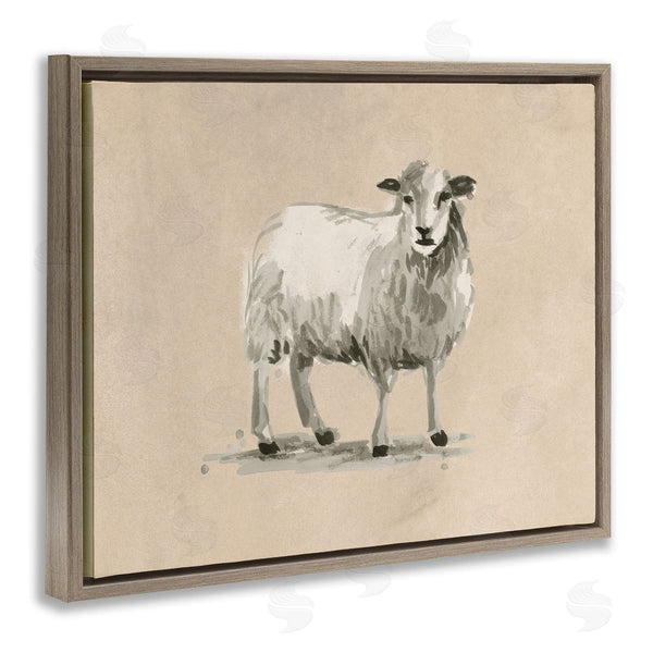 Stupell Industries June Erica Vess | Gazing Sheep On Beige