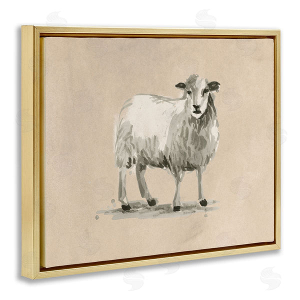 Stupell Industries June Erica Vess | Gazing Sheep On Beige