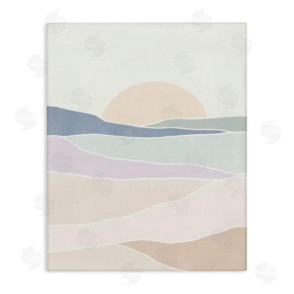 stupell industries June Erica Vess | Geometric Sunrise Shapes Boho Landscape Desert Hills Wall Art