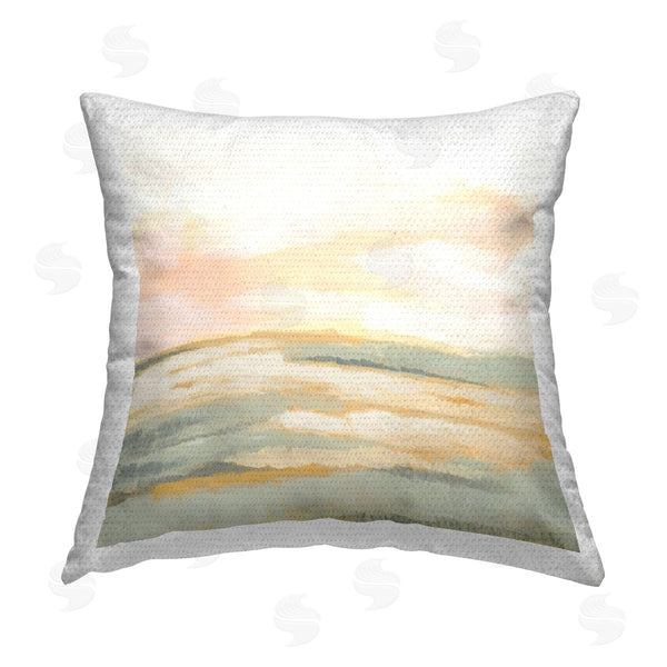 Stupell Industries June Erica Vess | Graceful Soft Landscape Printed Throw Pillow