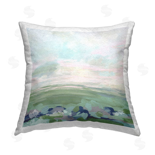 Stupell Industries June Erica Vess | Grassland Sky Gradient Printed Throw Pillow